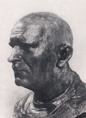 Портрет профессора отоларинголога М.Я.Сендульского - Г.Левицкая 1978 г. Бронза