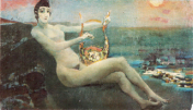 Сафо - М.Врубель 1880-гг.Масло