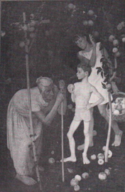 Под старой яблоней - Д.Жилинский 1969. Темпера левкас