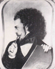 Автопортрет (в молодости) - П.Боклевский 1816-1897 Пастель, уголь